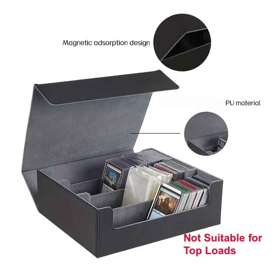 Assorted Models Trading Card Storage Box - Commander Deck Case for TCG with PVC Dividers & Card Supporters