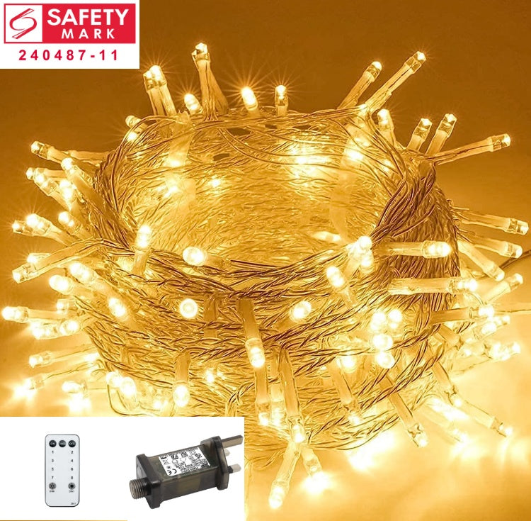 SG Safety Mark – 31V 10 Meter 100 LED Fairy String Light , Warm White