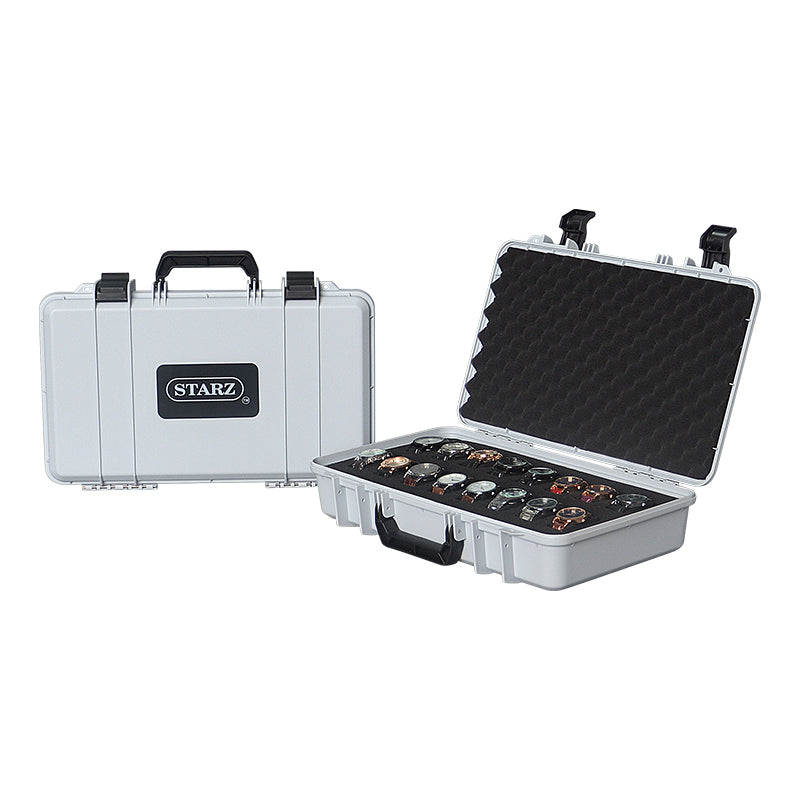 16 Slots Heavy Duty Watch Storage Display Case , Gray