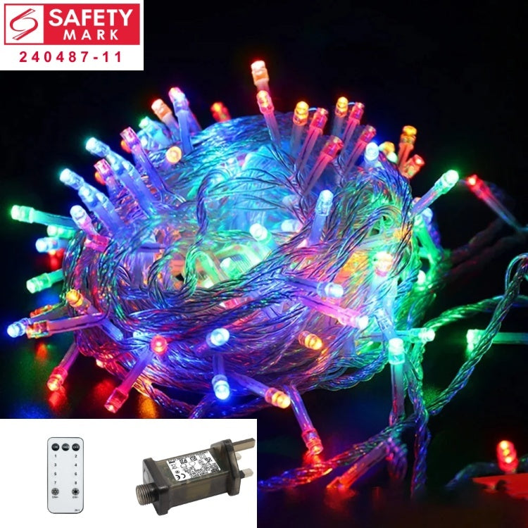 SG Safety Mark – 31V 10M Multi-Color LED Fairy String Light, 100 LEDs, 8 Modes