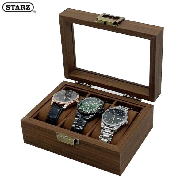 3 grids watch box wood singapore