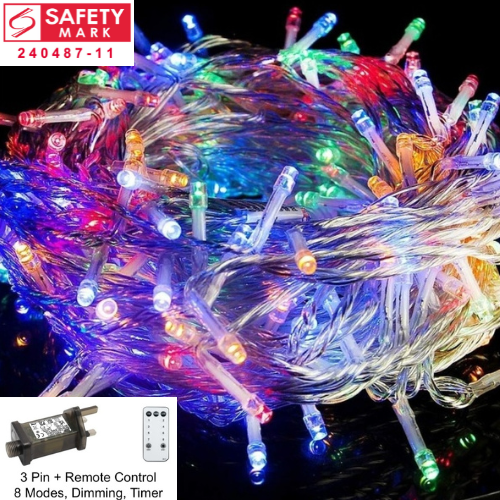 SG Safety Mark - 31V 20 Meter 200 Led Fairy String Light , Multi
