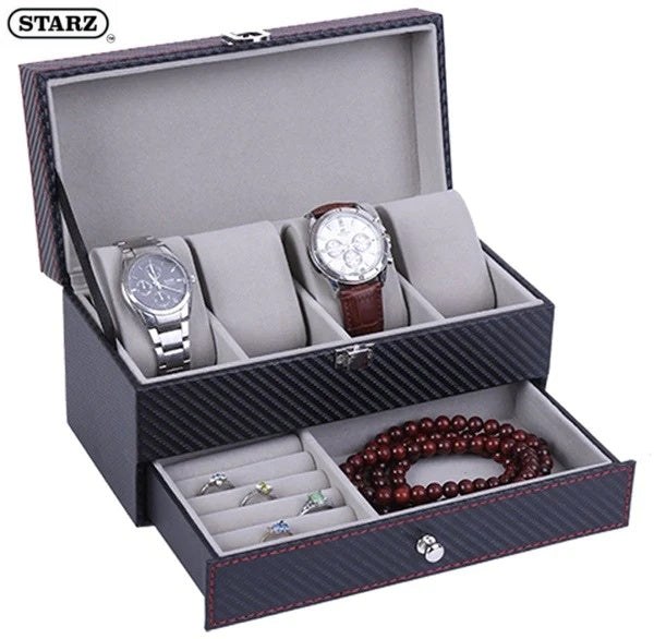watch jewelry carbon fiber storage box singapore