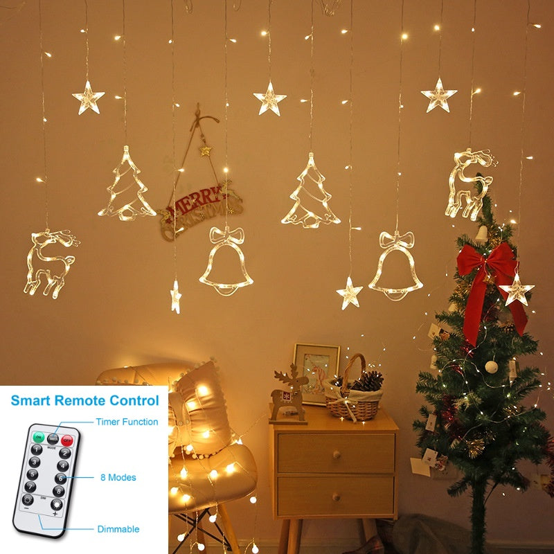 buy Christmas Stars curtain led fairy Lights Singapore