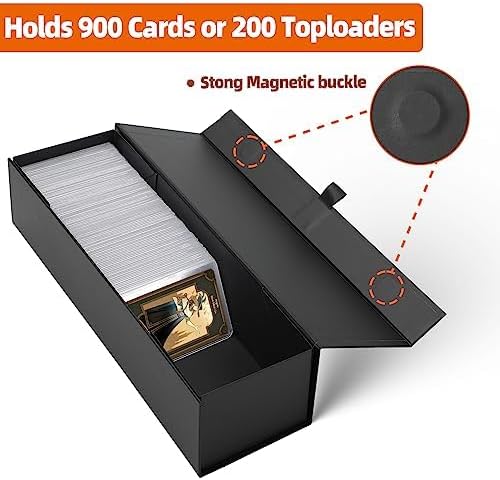 Assorted Models Trading Card Storage Box - Commander Deck Case for TCG with PVC Dividers & Card Supporters