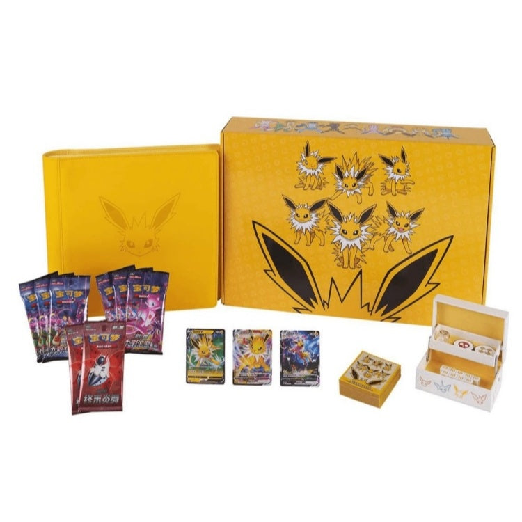 IN STOCK Pokemon Chinese Eevee GX Gift Box Vaporeon Jolteon Flareon