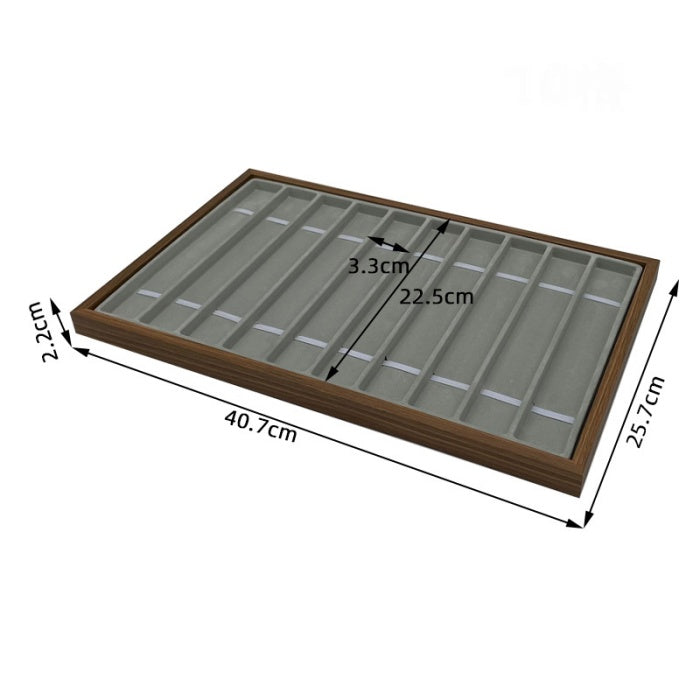 8 Slots Wooden Watch Storage Display Organizer Tray