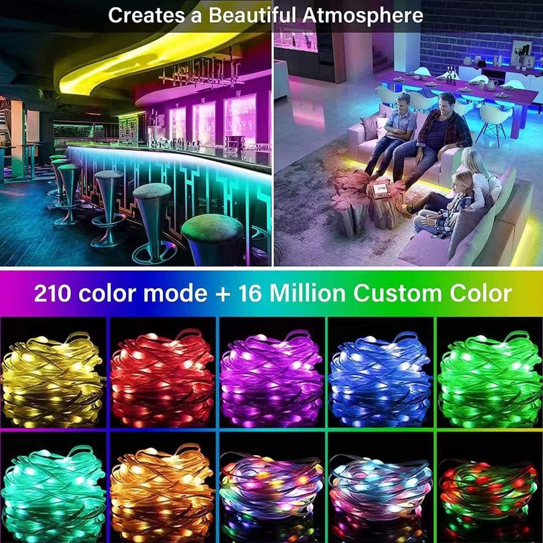 USB Bluetooth APP 10 Meter 100 Led Fairy String Light with Remote Control