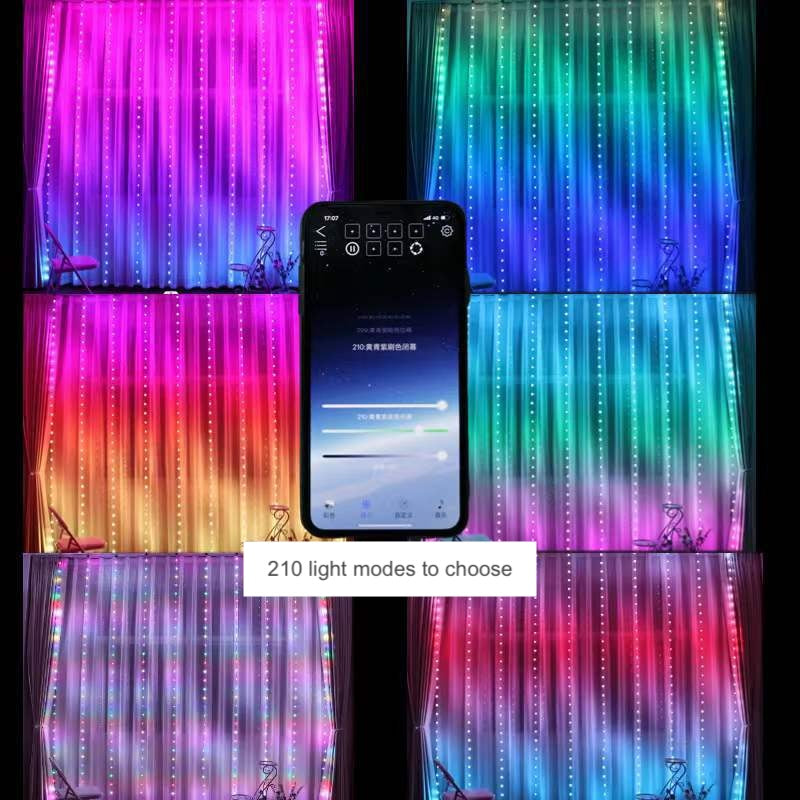 USB Bluetooth APP 3 Meter 3 Meter 300 Led Fairy String Light with Remote Control