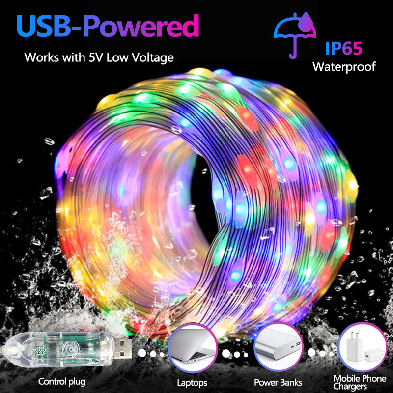USB Bluetooth APP 10 Meter 100 Led Fairy String Light with Remote Control