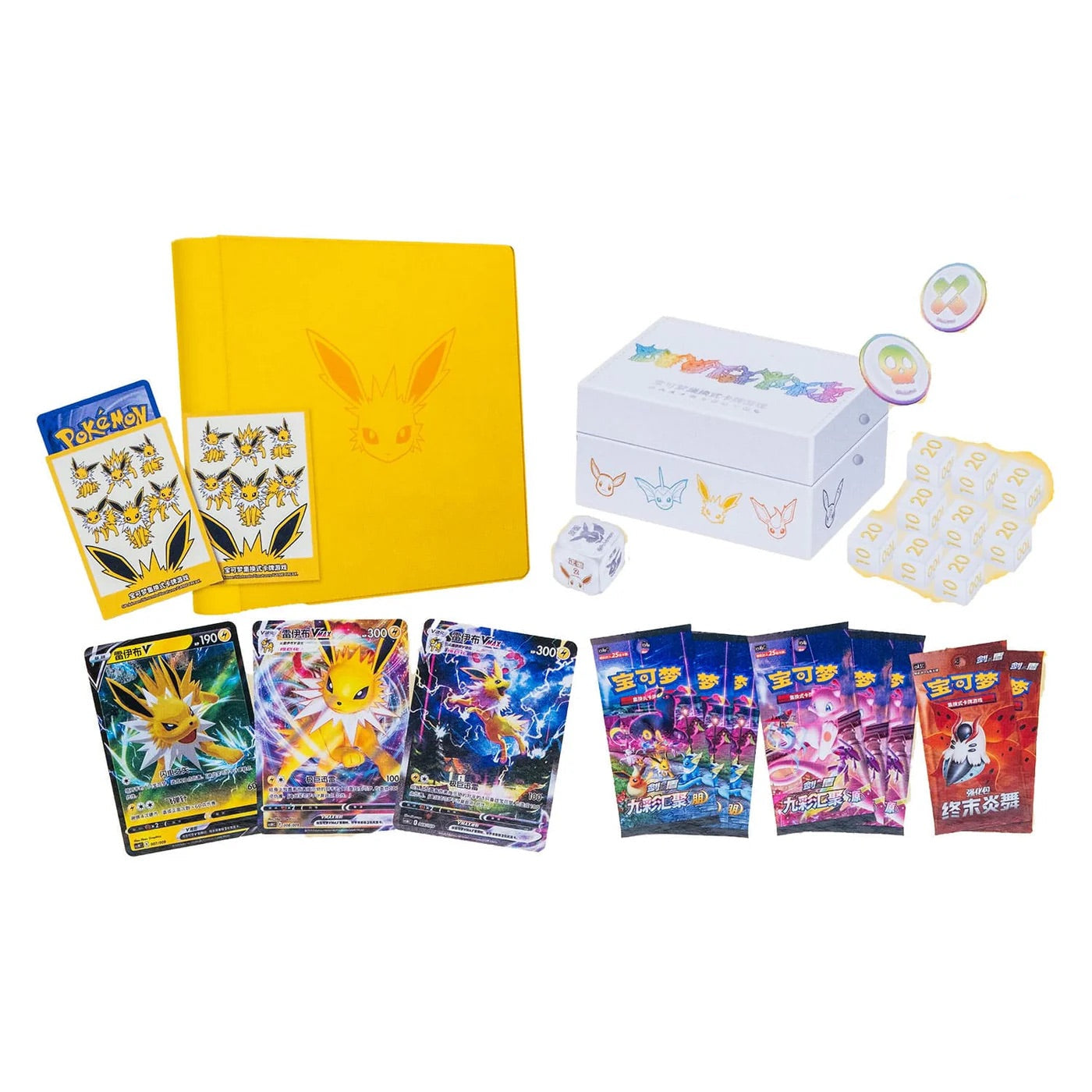 IN STOCK Pokemon Chinese Eevee GX Gift Box Vaporeon Jolteon Flareon