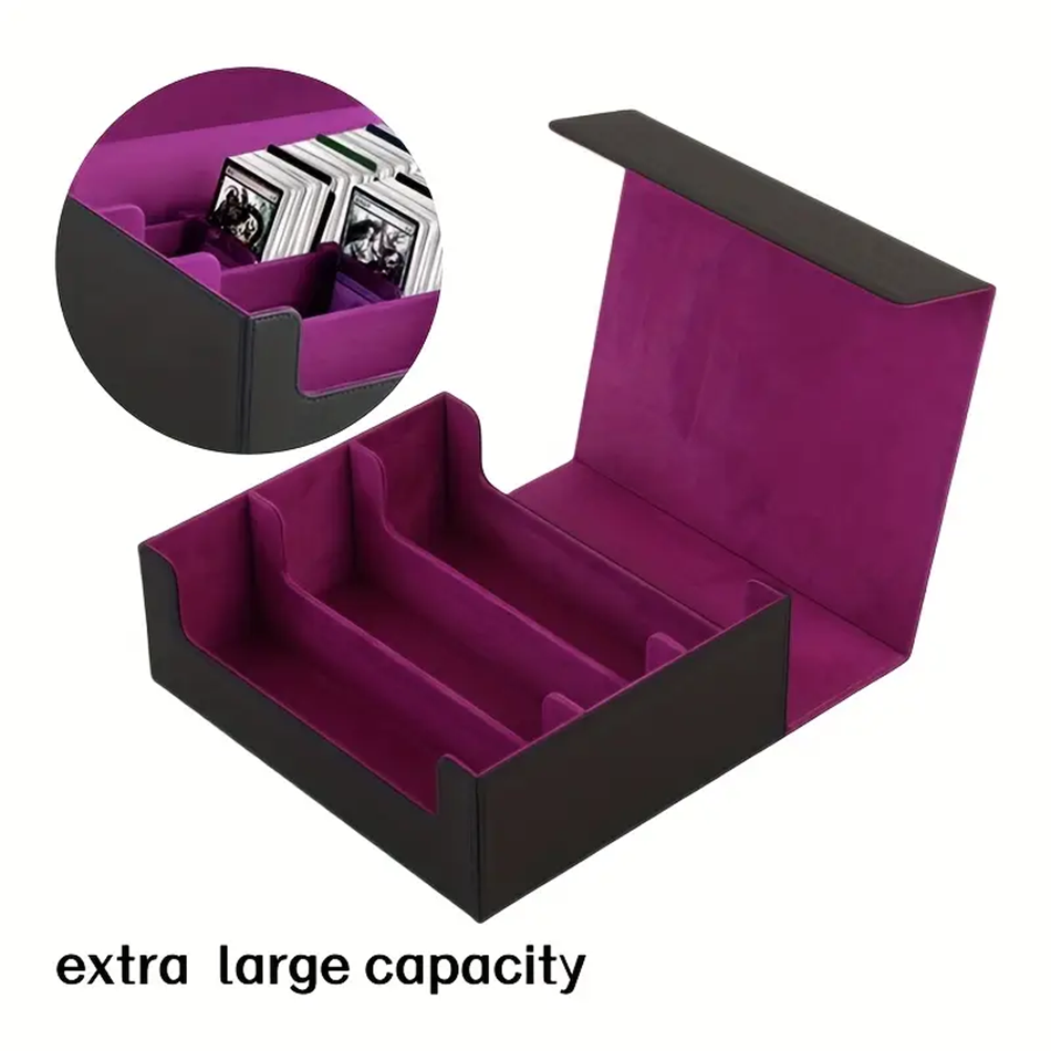 Assorted Models Trading Card Storage Box - Commander Deck Case for TCG with PVC Dividers & Card Supporters