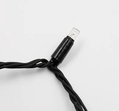 Fully Outdoor - 3 Meter x 100 Led Fairy Curtain Lights, Black String Warm