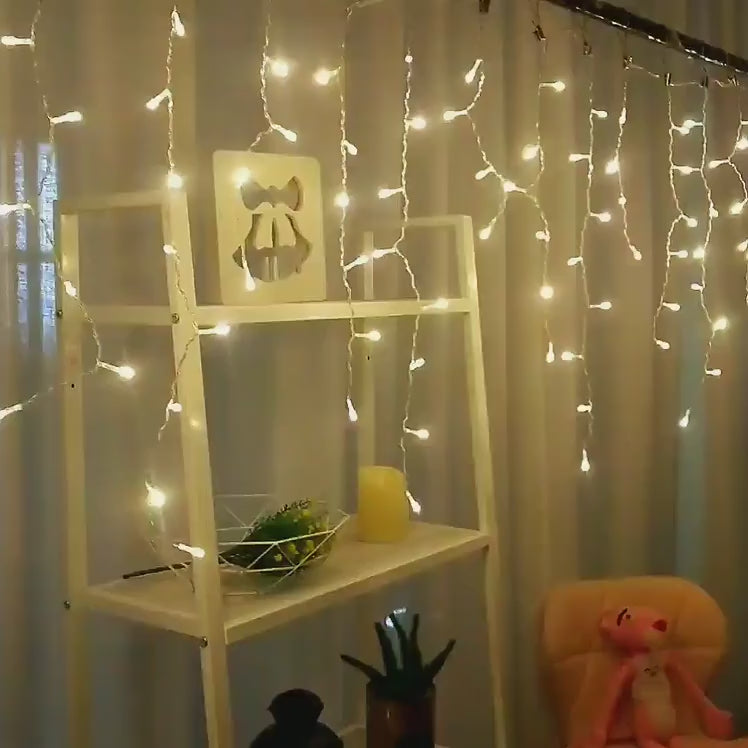 buy led curtain light video Singapore Christmas