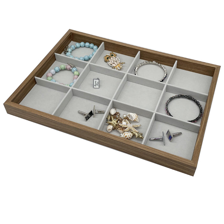 12 slots wooden jewelry trays plates Singapore