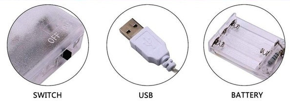 battery usb neon stars lights for christmas