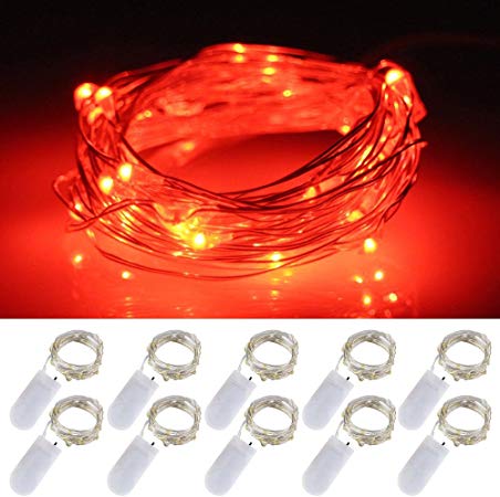 red wire fairy string light Singapore bottle