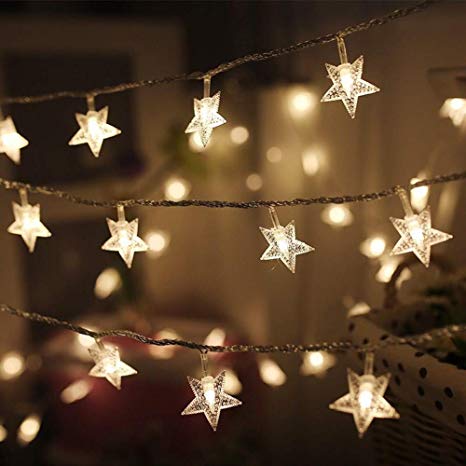 8 Modes 10 Meters 100 Stars Fairy String Light Power Point Warm White