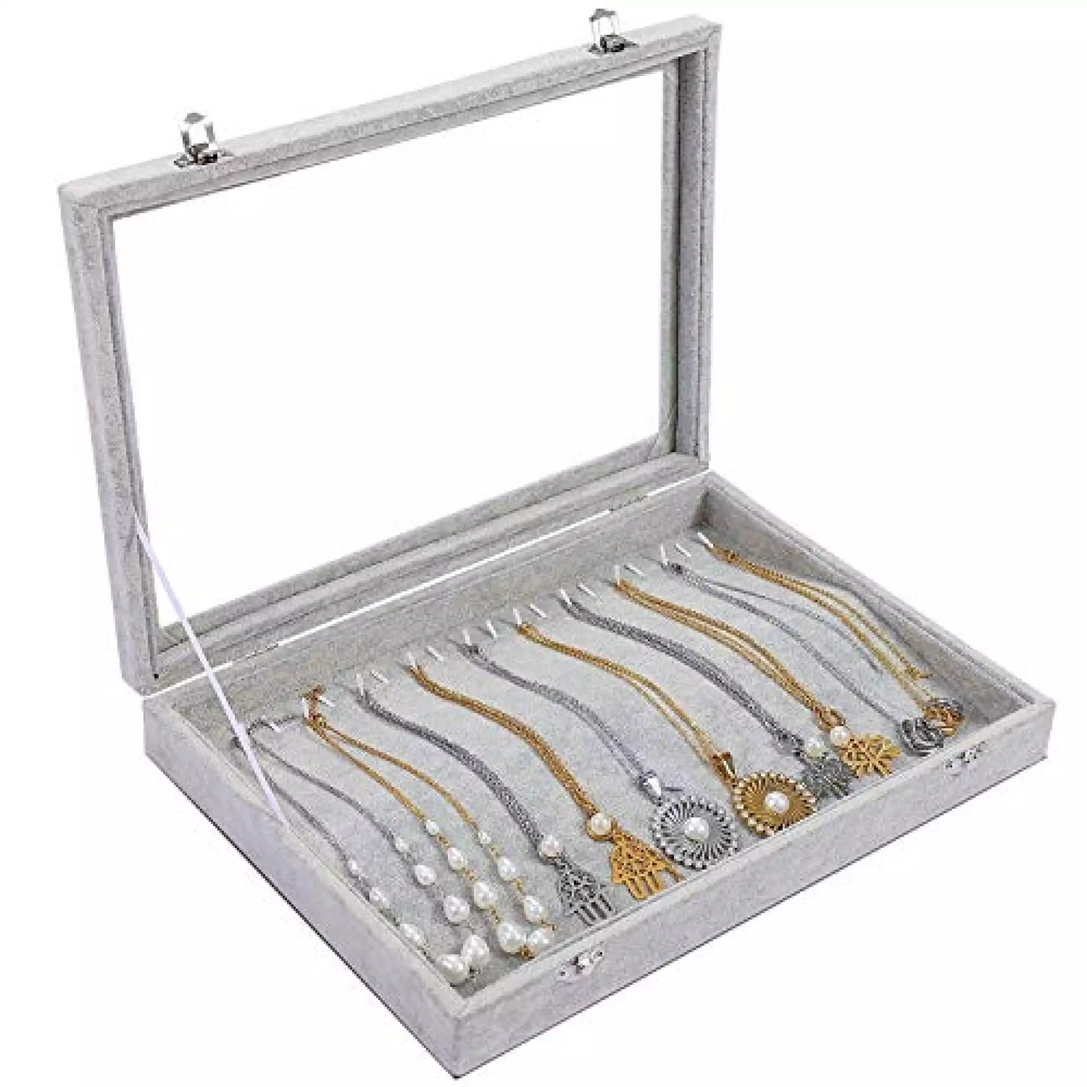 buy necklace velvet jewelry storage box Singapore