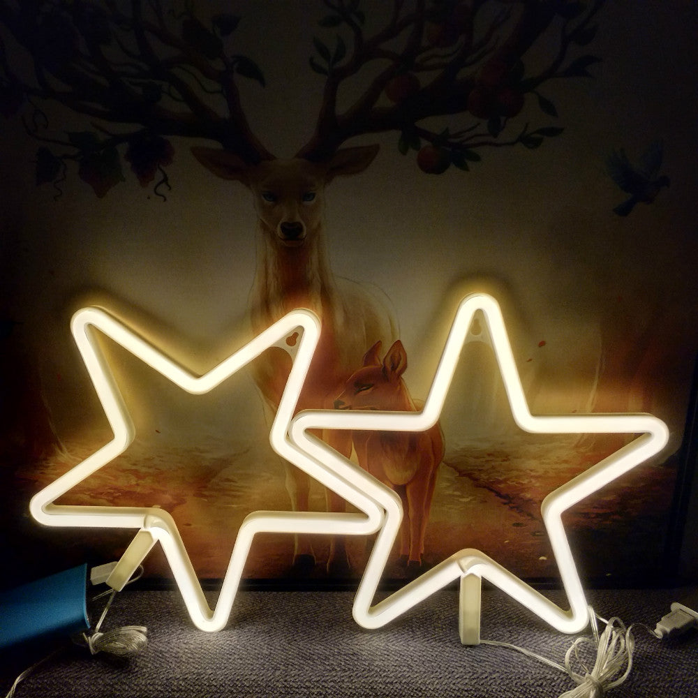 batteru usb neon star lights singapore