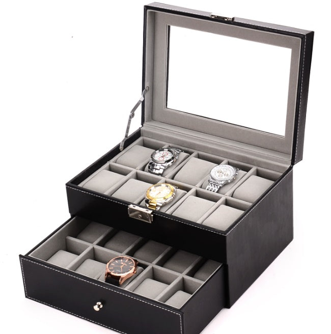 20 slots pu watch case