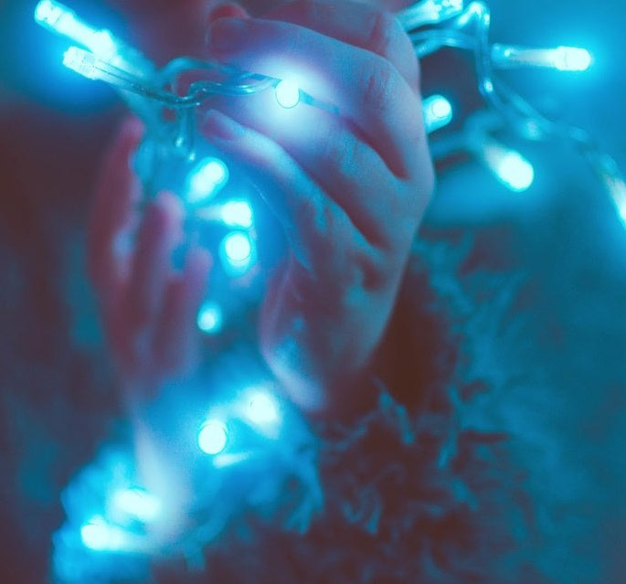 light blue cyan led fairy string light singapore