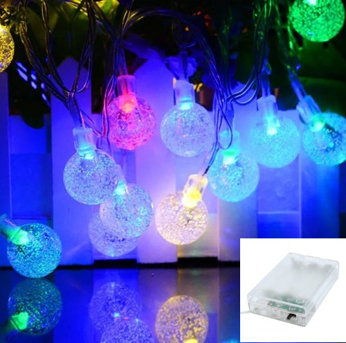 battery operated crystal balls led fairy light singapore