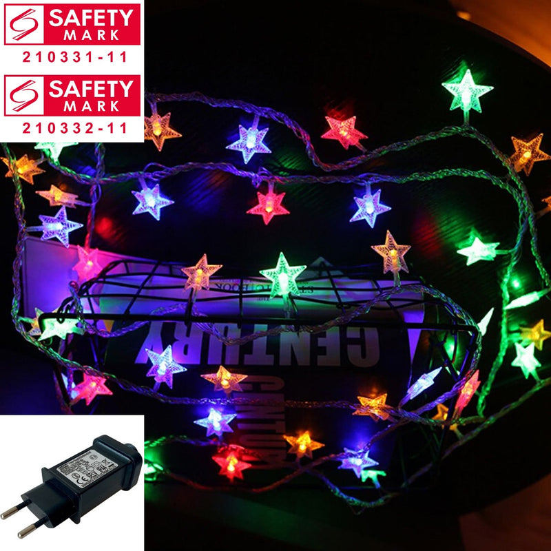 [ STARZ ] SG Safety Mark - 31V 10 Meter 100 Stars Led String Light ,Multi
