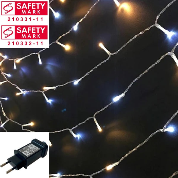 [ STARZ ] SG Safety Mark - 31V 10 Meters 100 Led Fairy String Light , White + Warm
