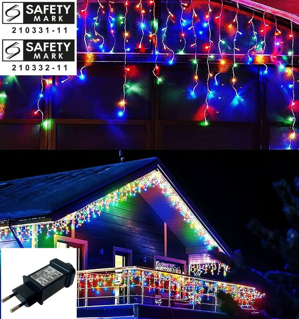 [ STARZ ] SG Safety Mark - 31V 5 Meters 216 Led icicle Led Fairy Curtain Light