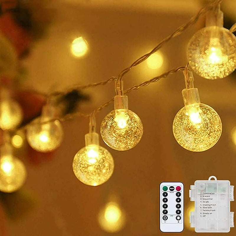 [ STARZ ] 10 Meters 100 Crystal Ball Battery Operated Led Fairy String Light