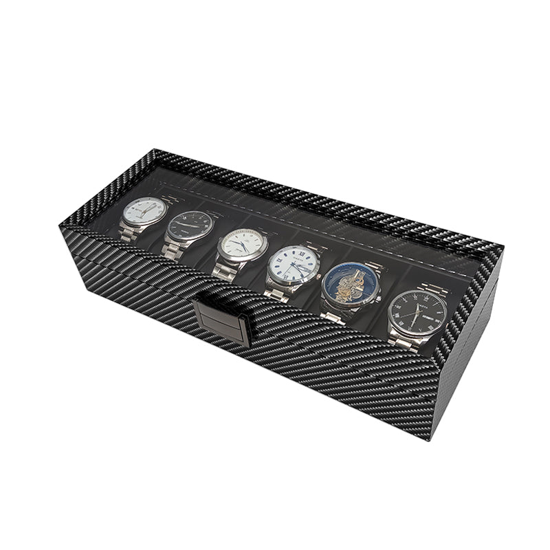 Men's watch display box with glass window