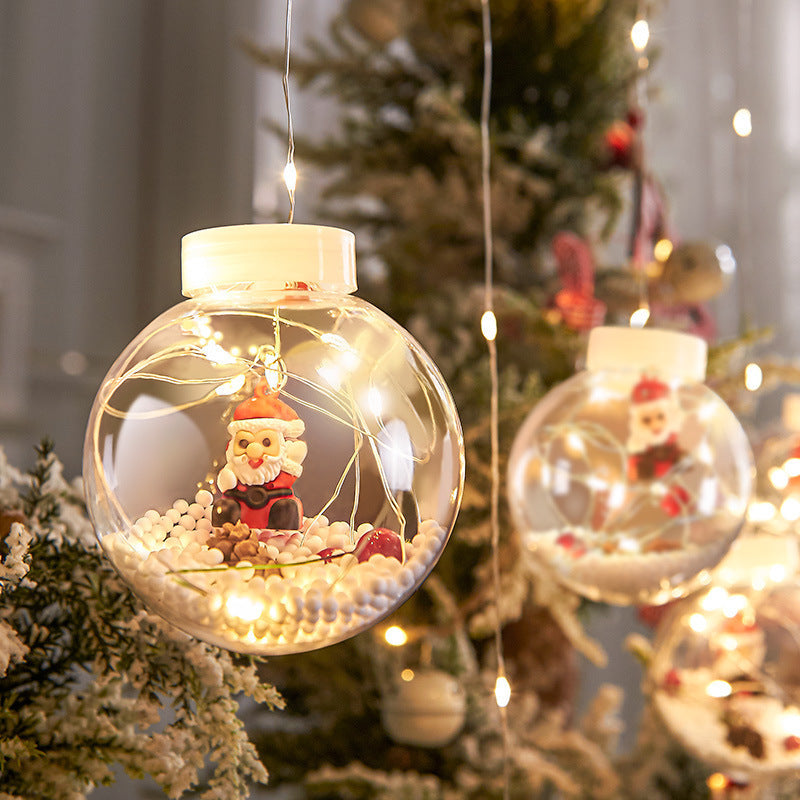 [ STARZ ] USB 3M Width icicle Wishing Ball with Santa Led Fairy Curtain Lights, Warm