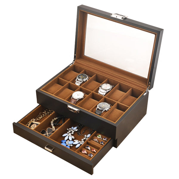 wooden watch organizer display case box singapore