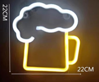 Beer Neon Light, Powered by USB / Battery Operated