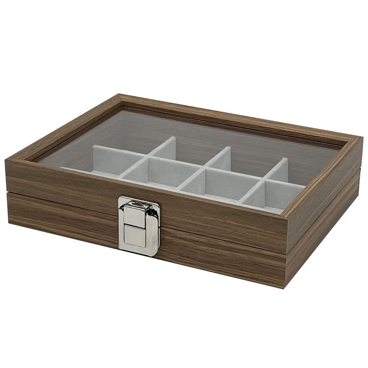 [ STARZ ] 12 Slots Small Wooden Jewelry Storage Box