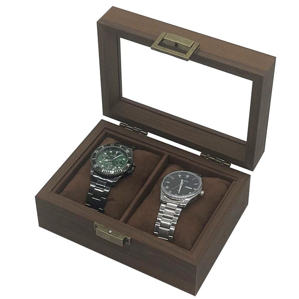 2 slot soft cushion wood watch case singapore