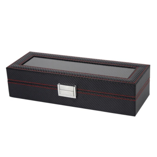 PU Leather Watch Organizer Storage Box
