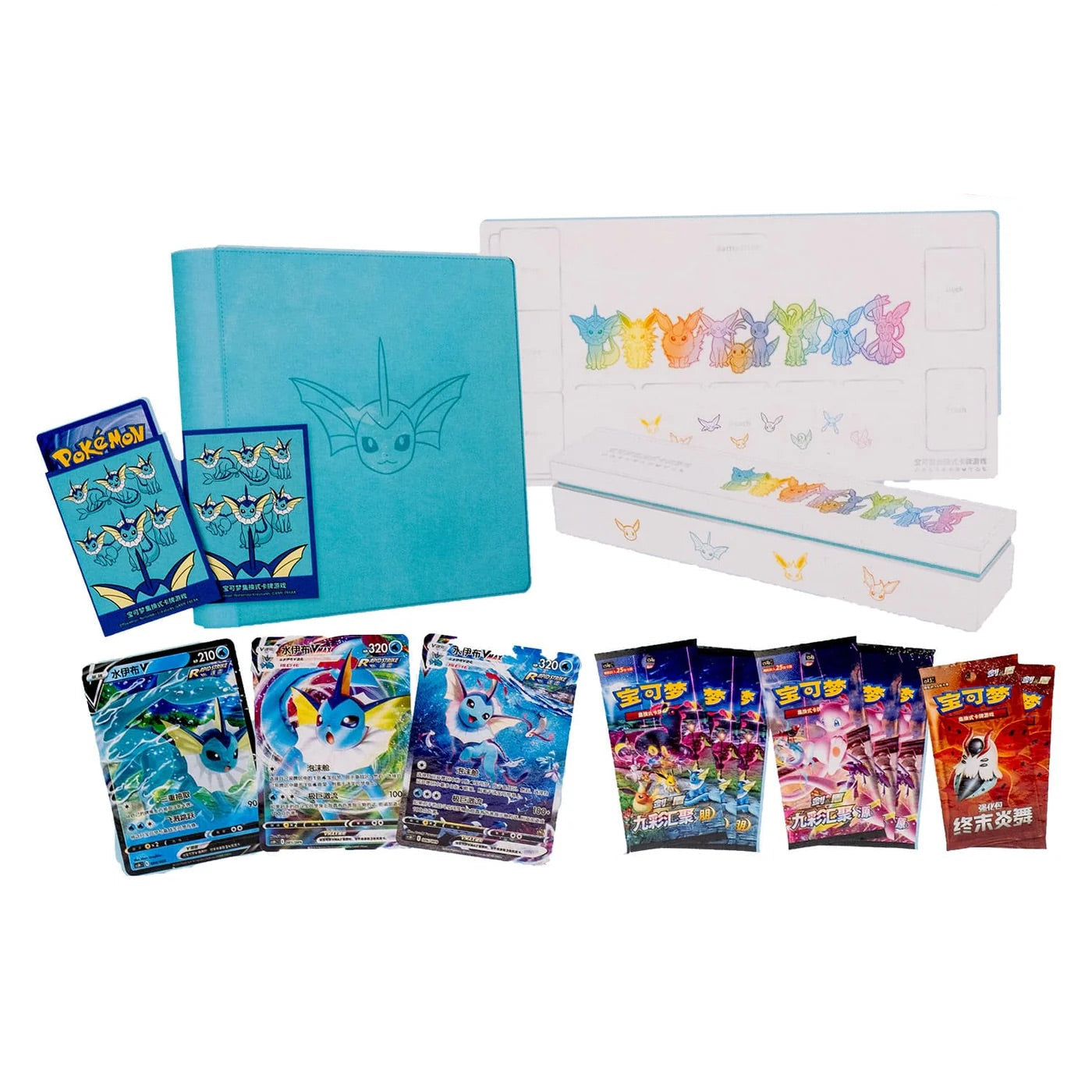 IN STOCK Pokemon Chinese Eevee GX Gift Box Vaporeon Jolteon Flareon