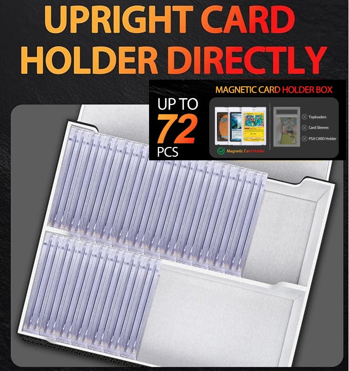 Assorted Models Trading Card Storage Box - Commander Deck Case for TCG with PVC Dividers & Card Supporters