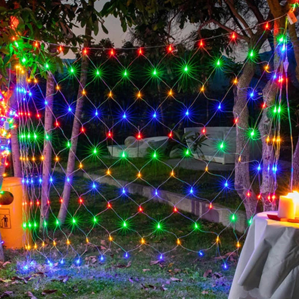 [ STARZ ] 8 Modes Memory - 3 Meter x 3 Meter Fairy Curtain Net Light , Multi