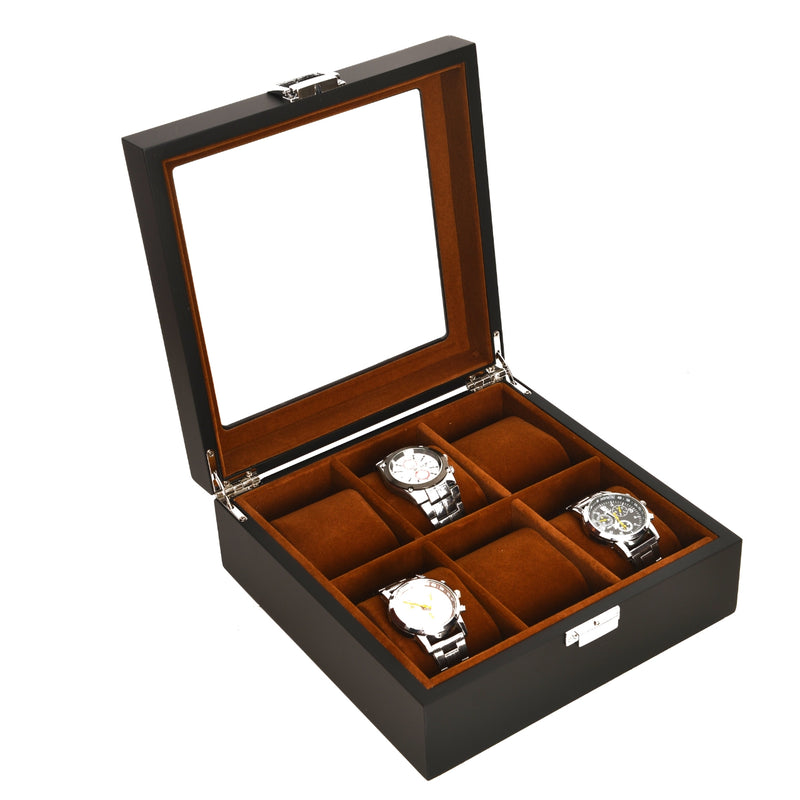 6 grids wooden watch case singapore