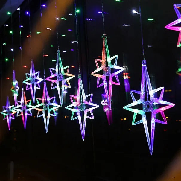 USB 2.5M Width Dual Color icicle Led Fairy Curtain Lights