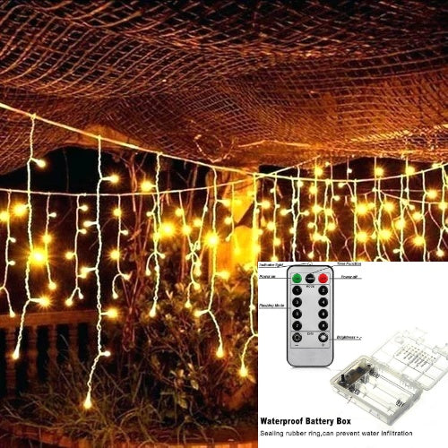 warm white fairy icicle curtain battery usb lights singapore