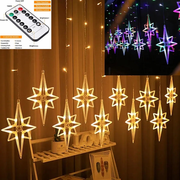 [ STARZ ] USB 2.5M Width Dual Color icicle Led Fairy Curtain Lights