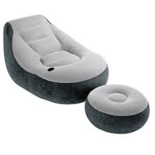 [ INTEX ] Inflatable Air Sofa  Chair with Foot Stool
