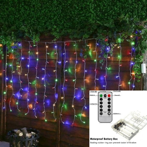 [ STARZ ] 3M x 1M Battery Operated USB Fairy Curtain Lights , Multi