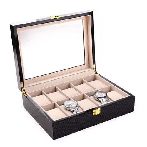 10 slots watch storage box