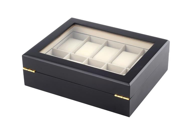 wooden 10 slots watch case