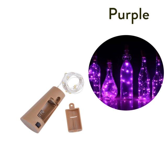 purple fairy lights